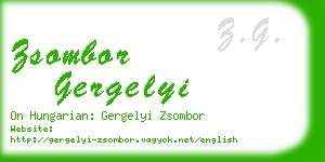 zsombor gergelyi business card